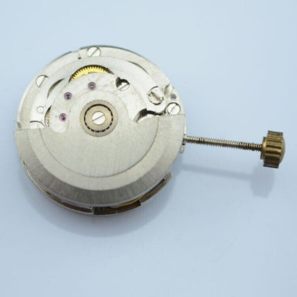 Silver 17.2mm cufflink button featuring Asian automatic mechanical movement for lady watches.