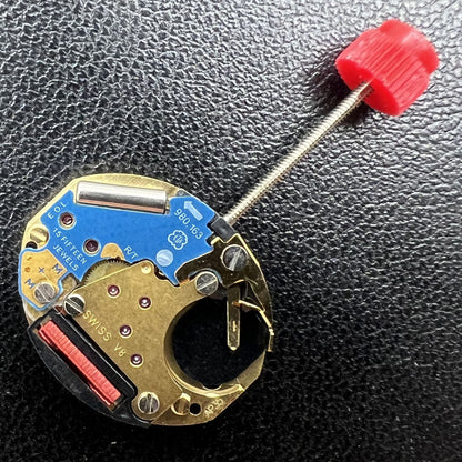 ETA 980.163 quartz watch movement with two hands, precise timekeeping for custom watch repairs and upgrades.