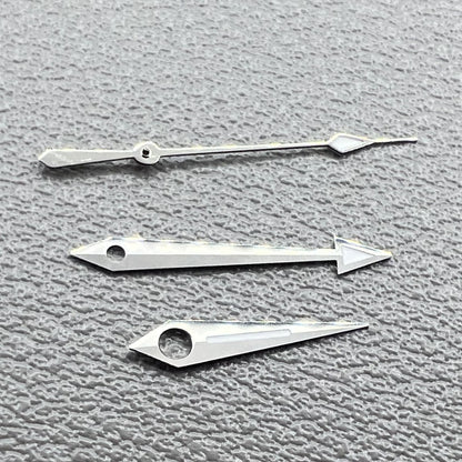 2 Sätze/Packung Modifiziertes silbernes Lume-Uhrzeiger-Set für ETA2836 2824 2892A2 
