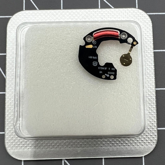 Movement parts circuit board compatible with Swiss ETA 976.001 for precise watch repairs.