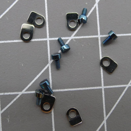 Casing clamp with screws for Seagull ST3600 ETA6497 movement, durable watch repair part.