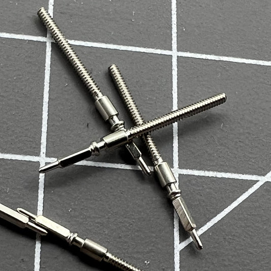 Set of 3 watch winding stems, compatible with ETA 2783 2784 2789 movements for accurate repairs.