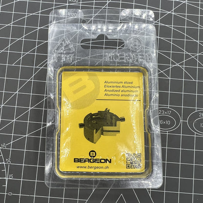 Swiss Bergeon 7100-07 watch movement holder, secure tool for precise repair and assembly tasks.