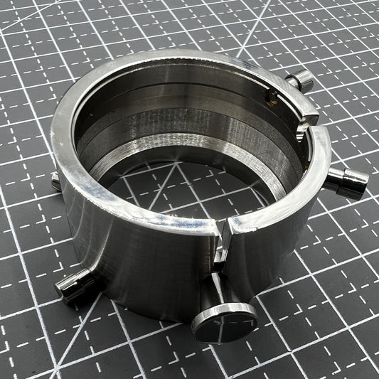 Chromium-plated ETA 7750 movement holder by Generic, secure watch repair accessory