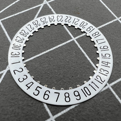 White date disk wheel for ETA 204.911 watch movement, precise fit for date function replacement.