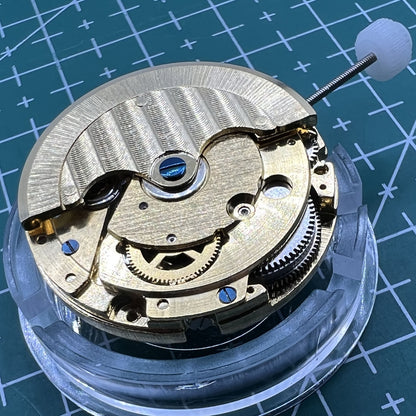 Wholesale 8205 Mechanical Movement watch with skeleton dial, star phase, and small seconds at 5 o?clock.