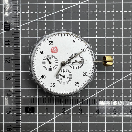 Automatisches Chronographenwerk ETA 7753 mit Anzeige bei 3 6 9 Uhr Position