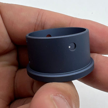 Bergeon 7100-11 1/2 watch movement holder gripping watch parts for precise repair tasks.