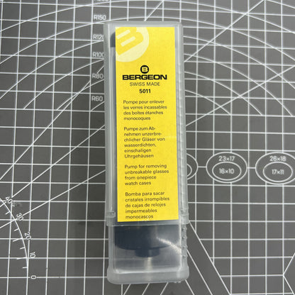 Bergeon Swiss 5011 Uhrenglas Entferner Gehäusepumpe für Monoblock Uhrengehäuse