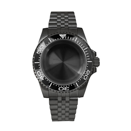 Boîtier de montre en verre saphir 40 mm pour mouvement NH35/NH36, boîtier modifié