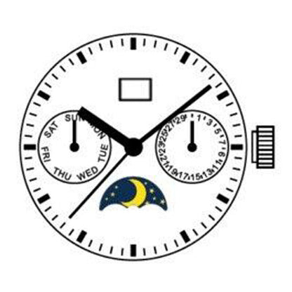Seagull ST16 Mouvement mécanique automatique Grande date 3 aiguilles et 3 yeux