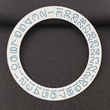 White Background Blue Character Date Disk Date Wheel Overlay for NH35 NH36