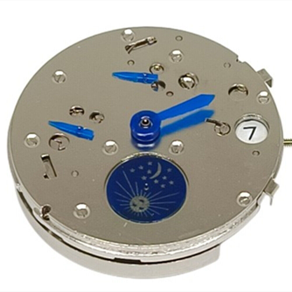 ST10 Automatic mechanical watch, featuring date at 3 and small seconds at 6/9/12, China made accessory.