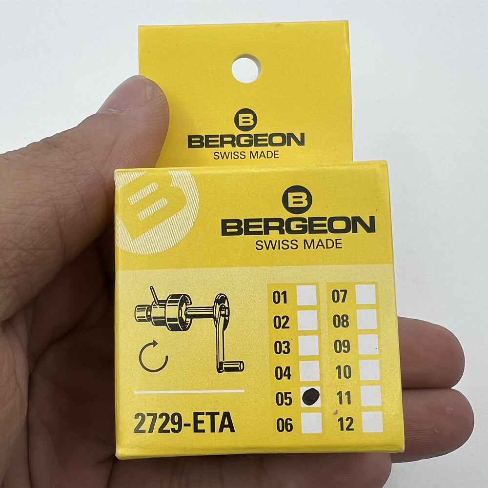 Bergeon 2729-ETA mainspring winder for ETA calibres, precise watch repair tool by Bergeon.