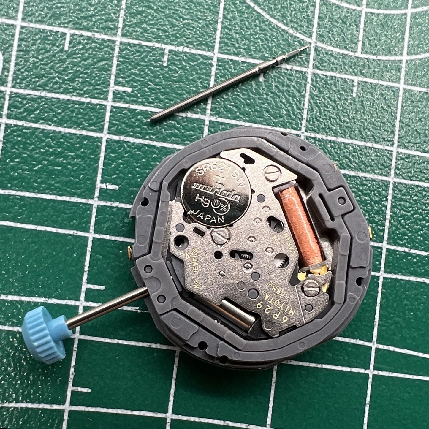 Miyota 6P29 quartz watch movement, precision Japanese mechanism for quality watch accessories.