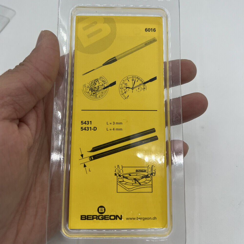 Bergeon 5060 hand removal tool for precise chronograph and timer repair in watchmaking.