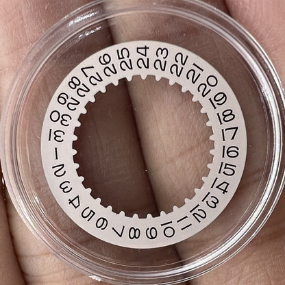 Replacement grey date disk wheel for RLX 3135 watch movement, compatible with various models.