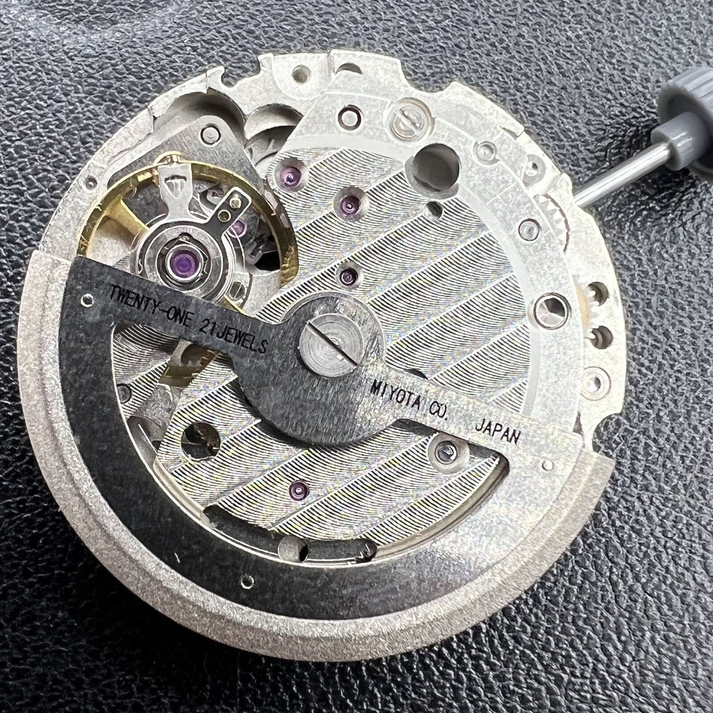 Citizen Miyota 821A quartz watch movement, precise Japanese mechanism for reliable timekeeping in watch accessories.