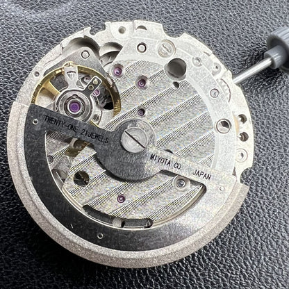 Citizen Miyota 821A quartz watch movement, precise Japanese mechanism for reliable timekeeping in watch accessories.