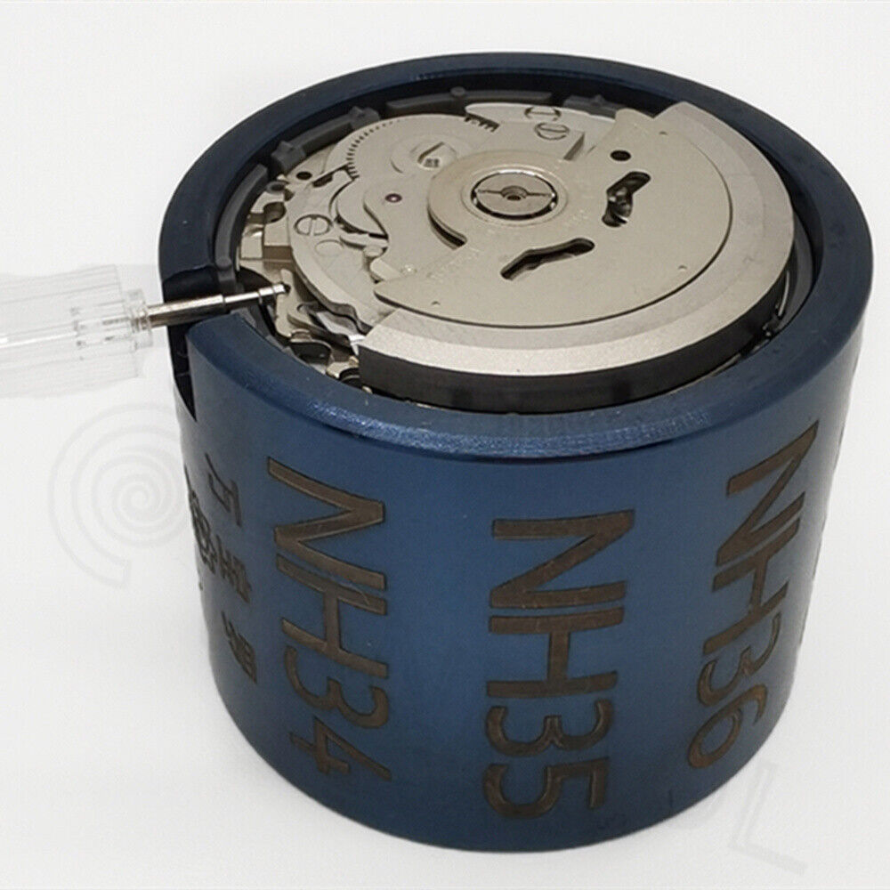 Stainless steel watch movement holder compatible with Miyota NH35 NH36 7S26 7S36 4R36