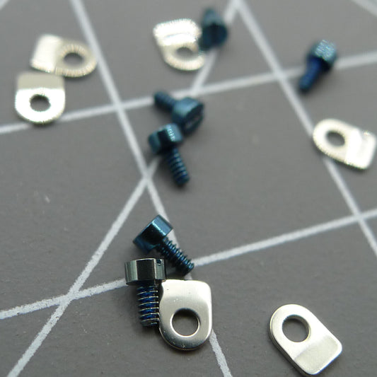 Casing clamp with screws for Seagull ST3600 ETA6497 watch movement, durable replacement part.