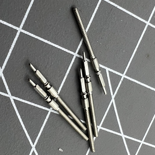 2 PIECES Watch Winding Stems Spare Parts Fit for ETA 2783 2784 2789 Movement