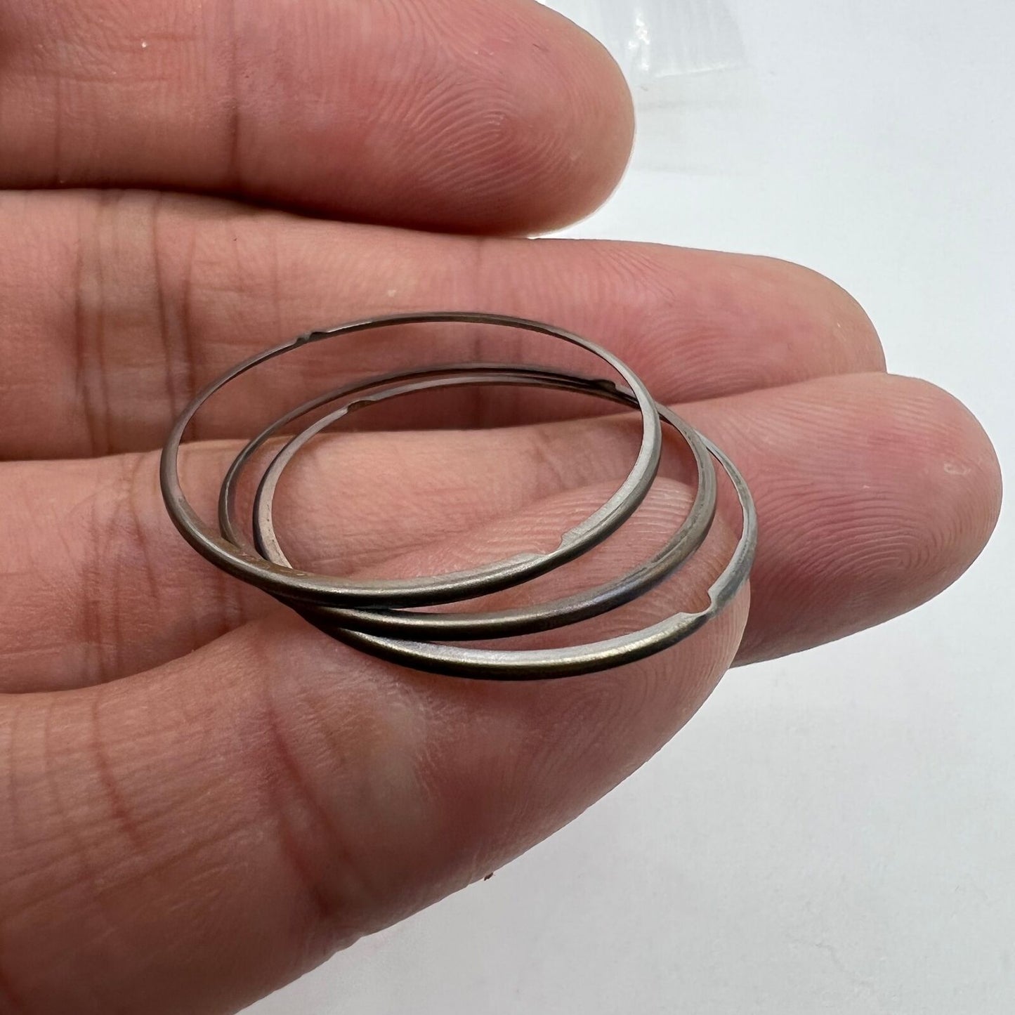 Steel cushion mount spacer ring, precision fit for ETA 2824 and ETA 2836 watch movements.