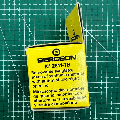 Swiss Bergeon 2611-TB-2 loupe with 5x magnification for detailed watch accessory inspection and repairs.