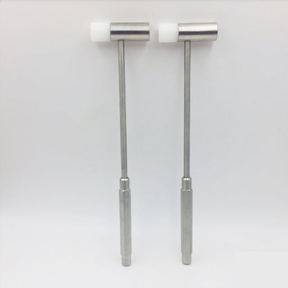 Marteau en acier, manche en acier, outil de réparation de maillons de bracelet de montre, 2 têtes