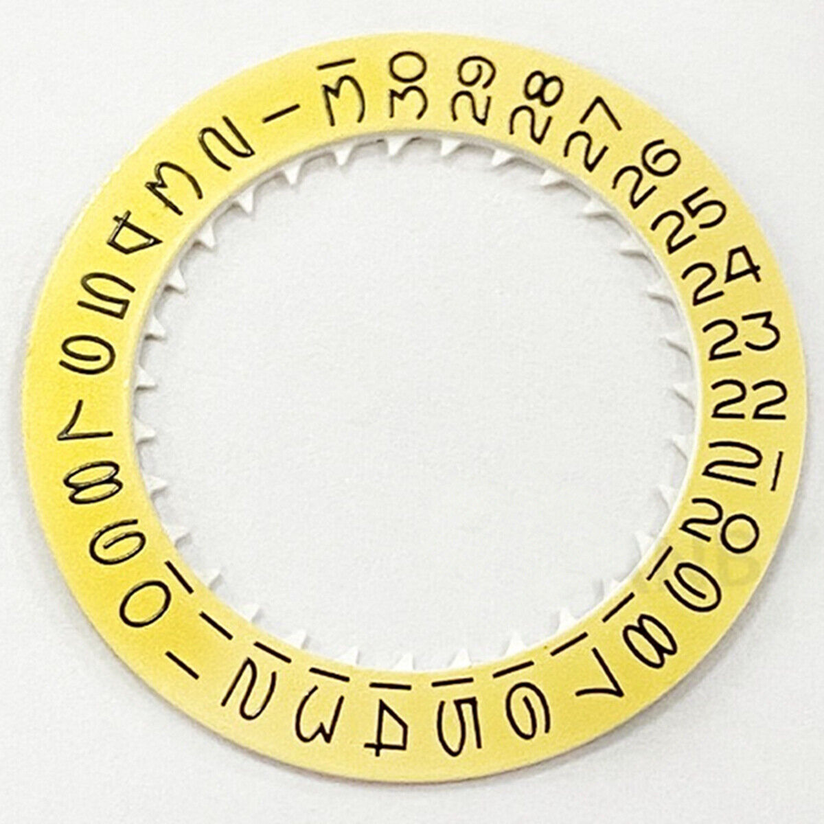 Light Date Disk Wheel with Vintage Black Font for NH35 NH36 Movement