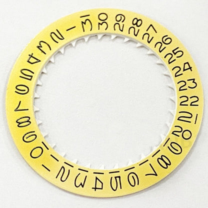 Light Date Disk Wheel with Vintage Black Font for NH35 NH36 Movement