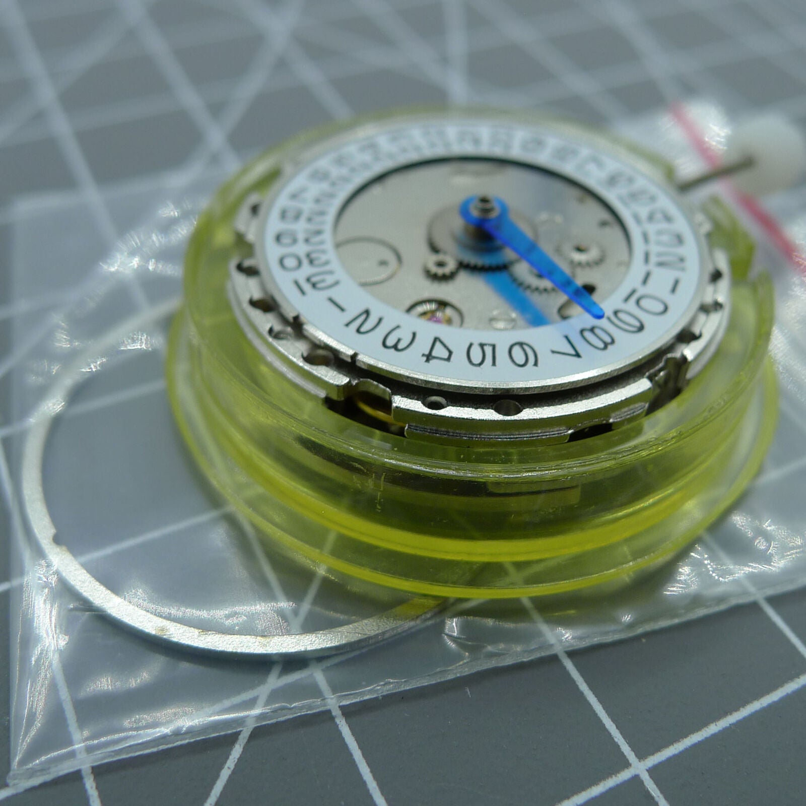 DG2813 silver automatic mechanical watch movement with 4 hands, adjustable 24-hour GMT function