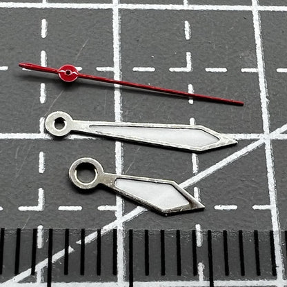 2 Sets/Pack Arrow Shape Green Lume 12mm Watch Hands for Miyota 1M12 Movement