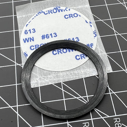 38mm black ceramic bezel insert with orange markers, durable and precise for watch time tracking.