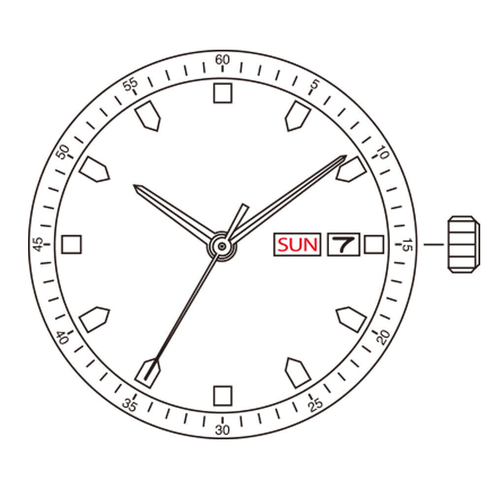 Miyota / Citizen 8205, vergoldet, japanisches automatisches mechanisches Uhrwerk