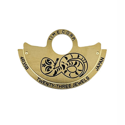 Zodiac Golden Rotor overlay for NH35 NH36 automatic movement, enhancing watch accessory functionality.