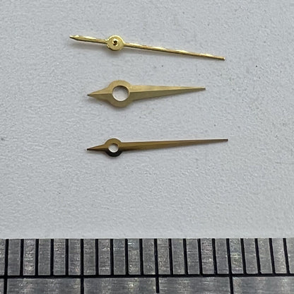 Uhrzeiger Golden für Ronda 785 3 Zeiger Quarzuhrwerk Nr. 9