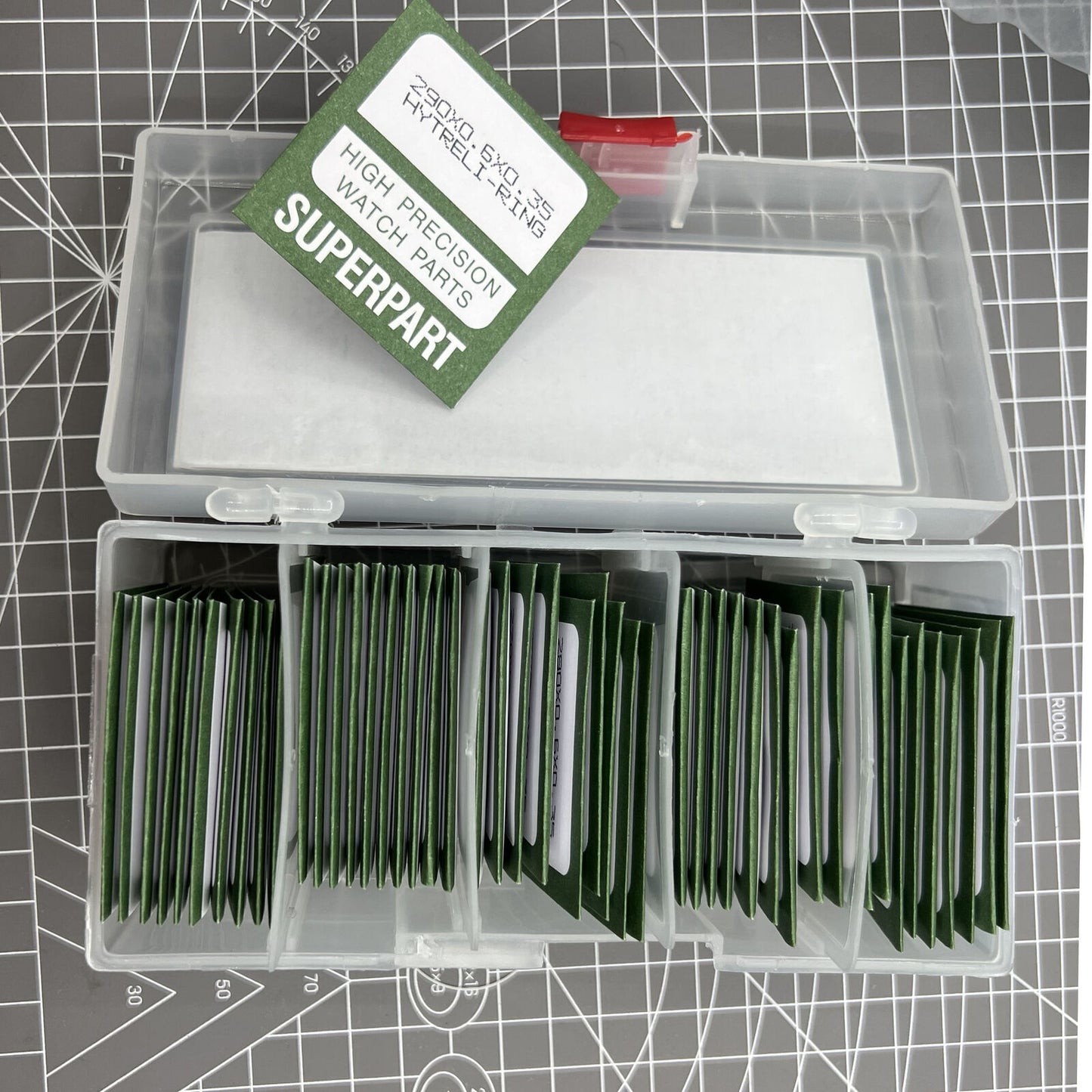 AR-6008G08 waterproof O ring watch back gaskets, 98-piece set in 49 sizes for precise watch repair.