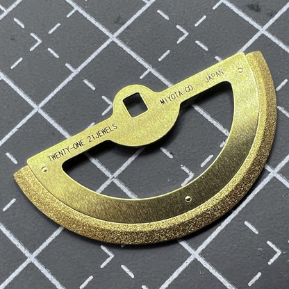 2 PIECES Golden Rotor Oscillating Weight Generic For Movement Miyota 82S7 #570