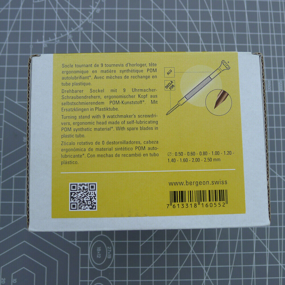 Bergeon 8899-S09 antimagnetic Ergo screwdriver with ergonomic handle for precise watch accessory repairs