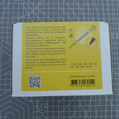 Bergeon 8899-S09 antimagnetic Ergo screwdriver with ergonomic handle for precise watch accessory repairs