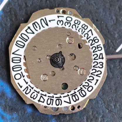 New Japan Miyota 4T13 quartz watch movement with 3 hands and single calendar date at 3 o'clock.