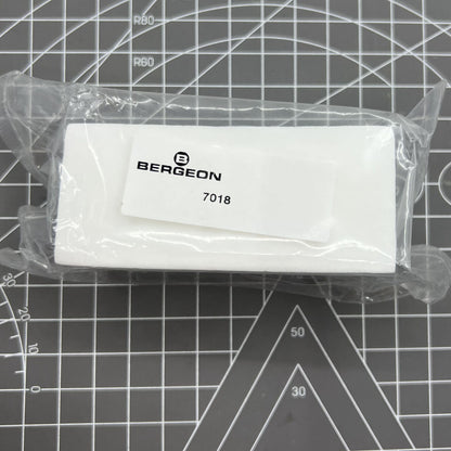 Swiss Bergeon wood alternative sponge block for watchmakers, durable pith replacement tool.