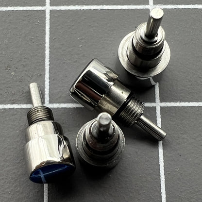 14 Pieces 7 Sizes Silver Watch Stainless Steel Classical Pusher Drive in Type