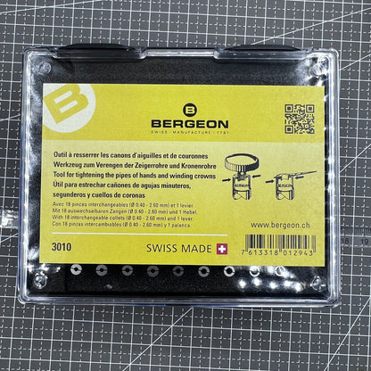 Swiss Bergeon 3010 Watch Crown, Case and Hand Tube Tightener Swiss Tool