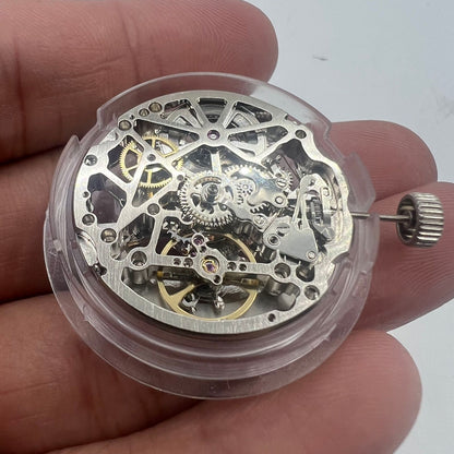 Seagull Silver Hollow ST2502K watch accessory with detailed mechanical movement design for collectors.