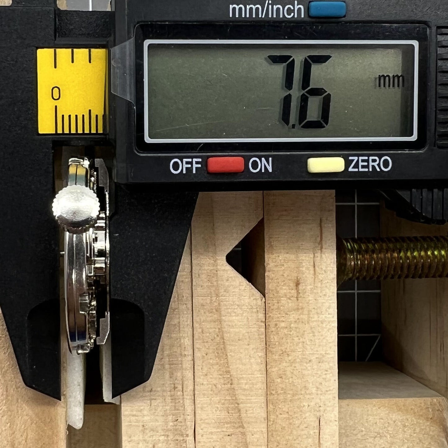 Tianjin Seagull ST25 silver automatic watch movement with hollow 3-hand mechanical design.