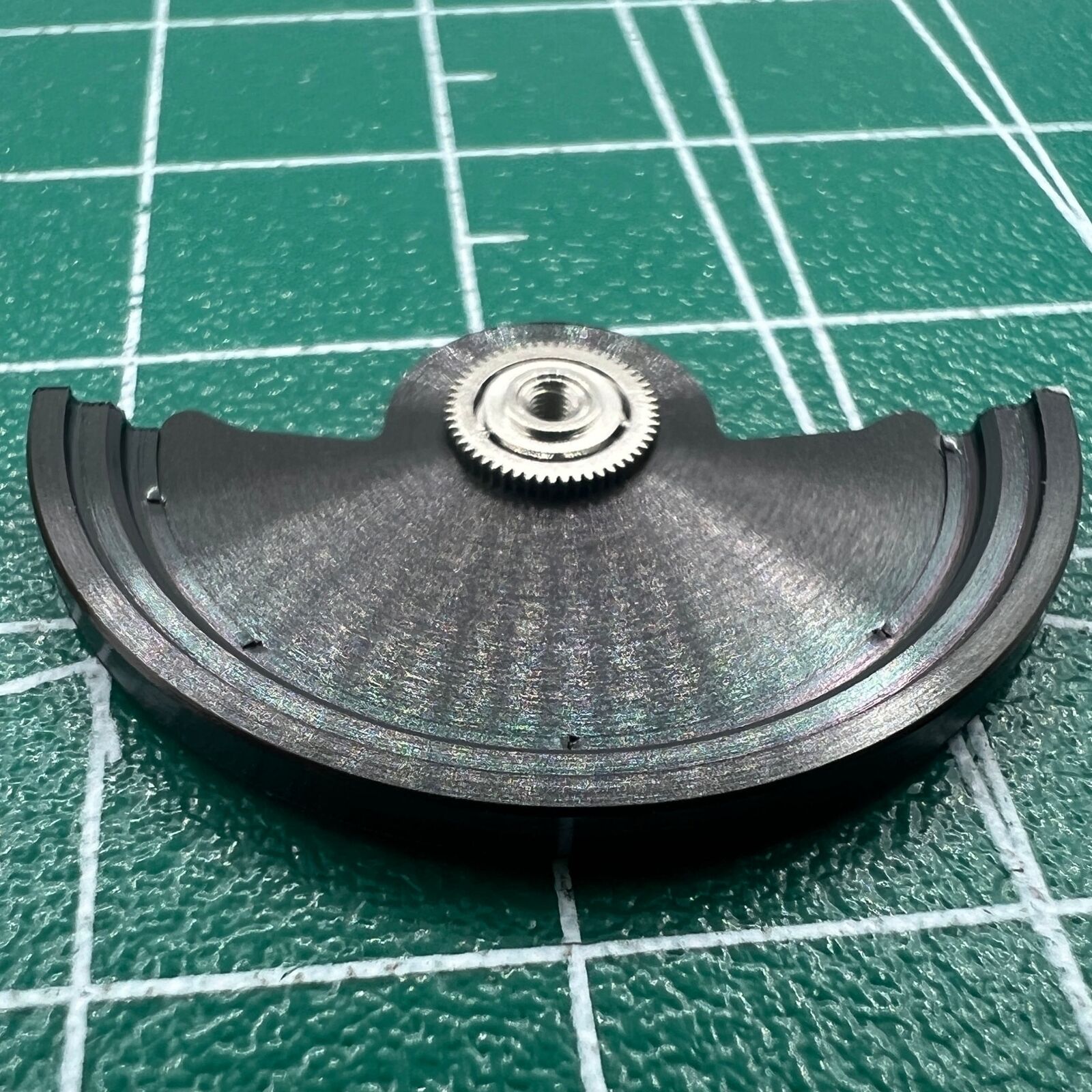 Black Line Wave carved rotor for Miyota NH35 NH36, precision watch movement accessory.