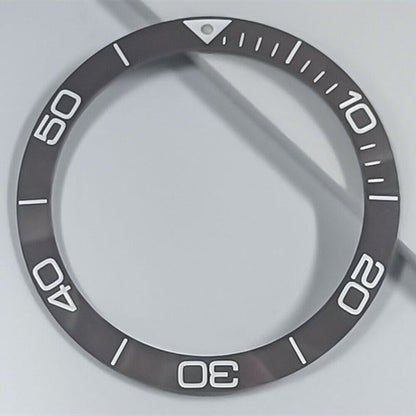 Ceramic blue luminous bezel ring 38.5mm by Conquest, designed for sporty watch durability and style.