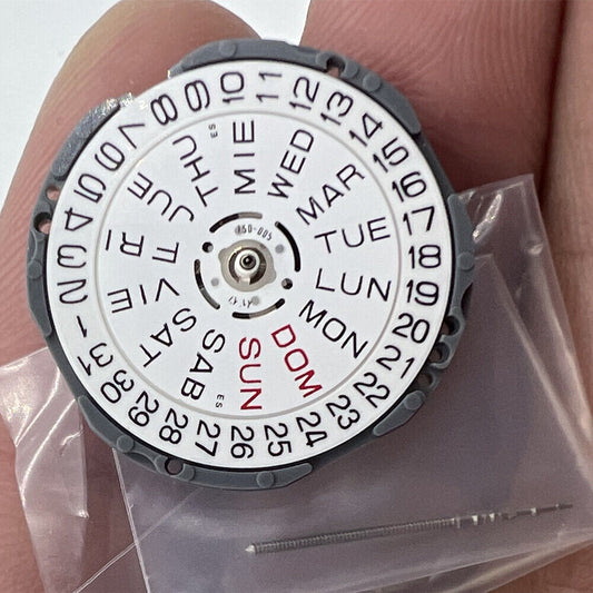 Hattori Epson TMI VJ33B quartz watch movement, precision Japanese craftsmanship for reliable timekeeping.